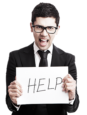 Picture of Person Holding Sign that Says 'Help'