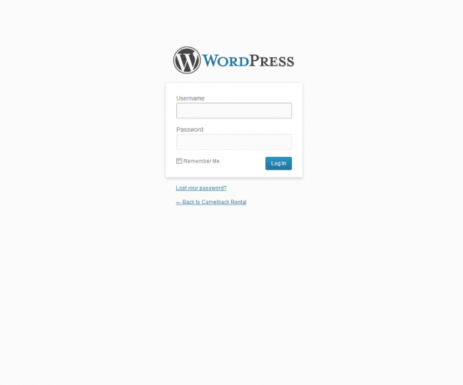 Photo of WordPress Login Page